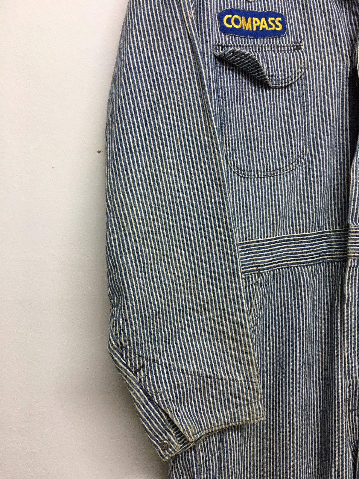Vintage vintage 50s wrangler coverall blue stripe Size US M / EU 48-50 / 2 - 6 Thumbnail