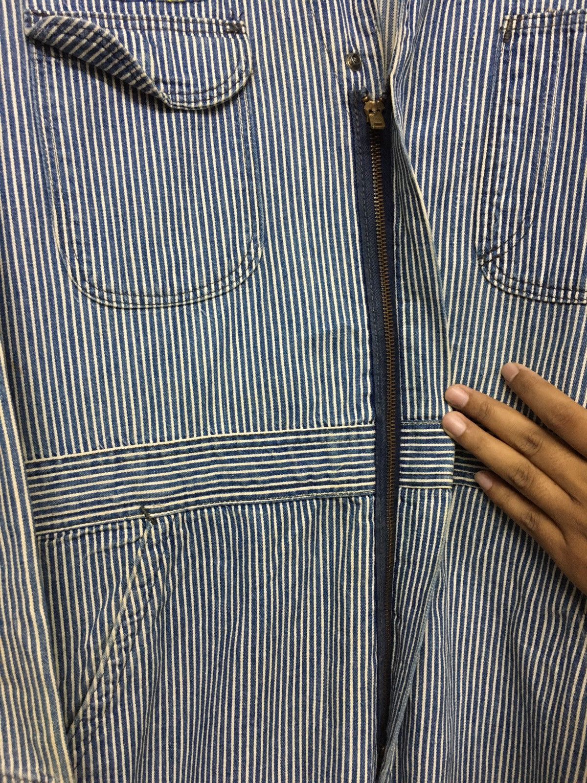 Vintage vintage 50s wrangler coverall blue stripe Size US M / EU 48-50 / 2 - 7 Thumbnail