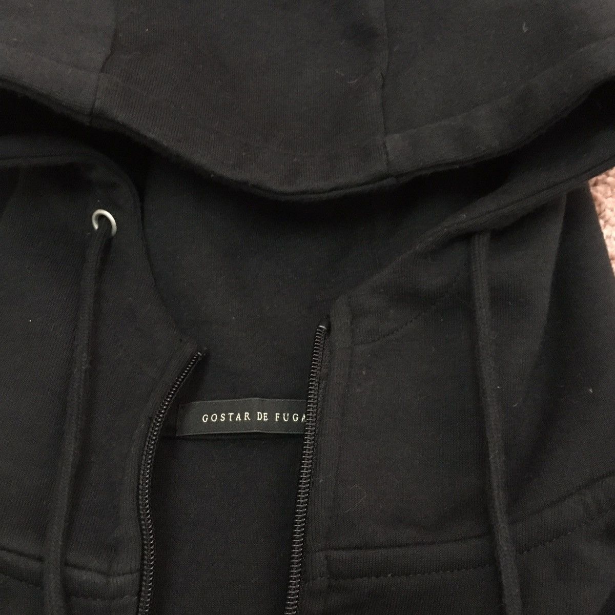 GOSTAR DE FUGA black hoodie Size US S / EU 44-46 / 1 - 5 Thumbnail