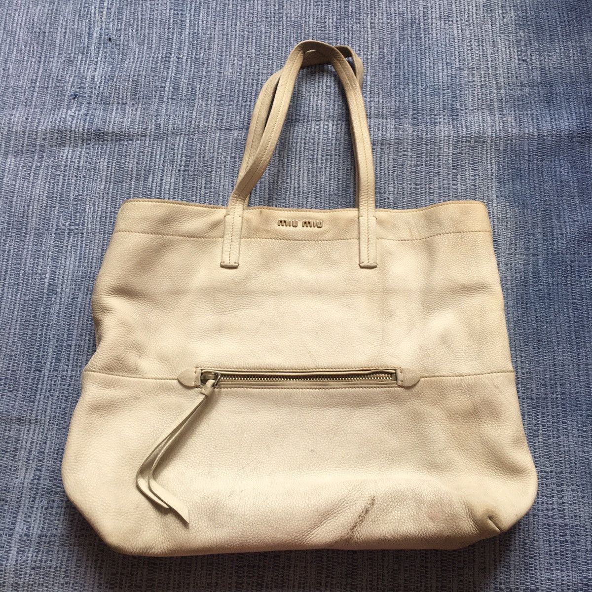 Miu Miu white leather tote Size ONE SIZE - 1 Thumbnail