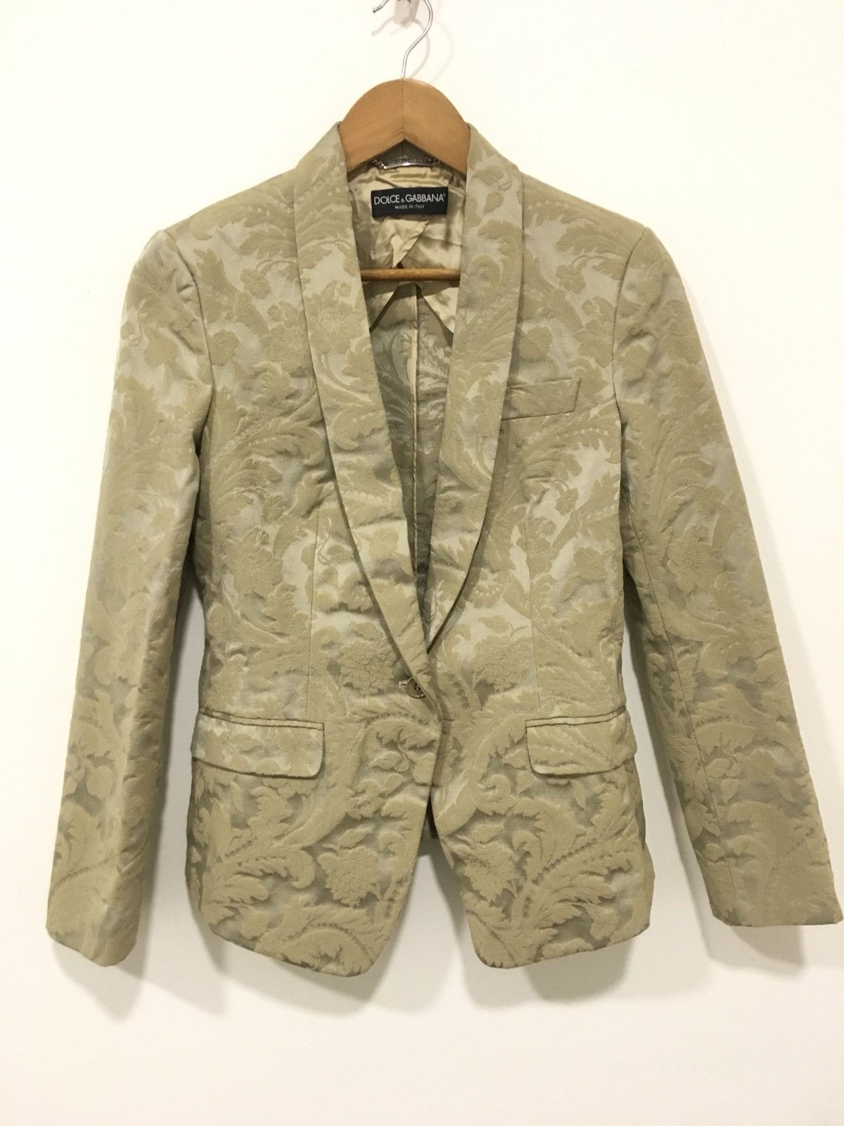 Dolce & Gabbana dolce and gabbana biege jacquared Size S / US 4 / IT 40 - 1 Thumbnail