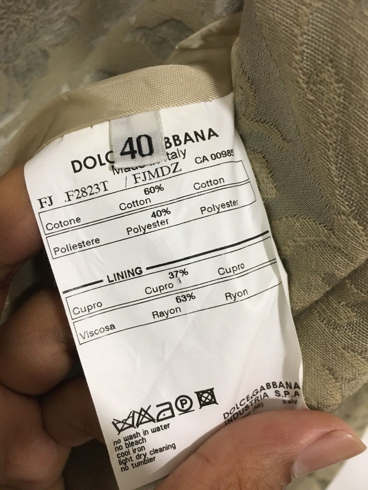 Dolce & Gabbana dolce and gabbana biege jacquared Size S / US 4 / IT 40 - 3 Thumbnail