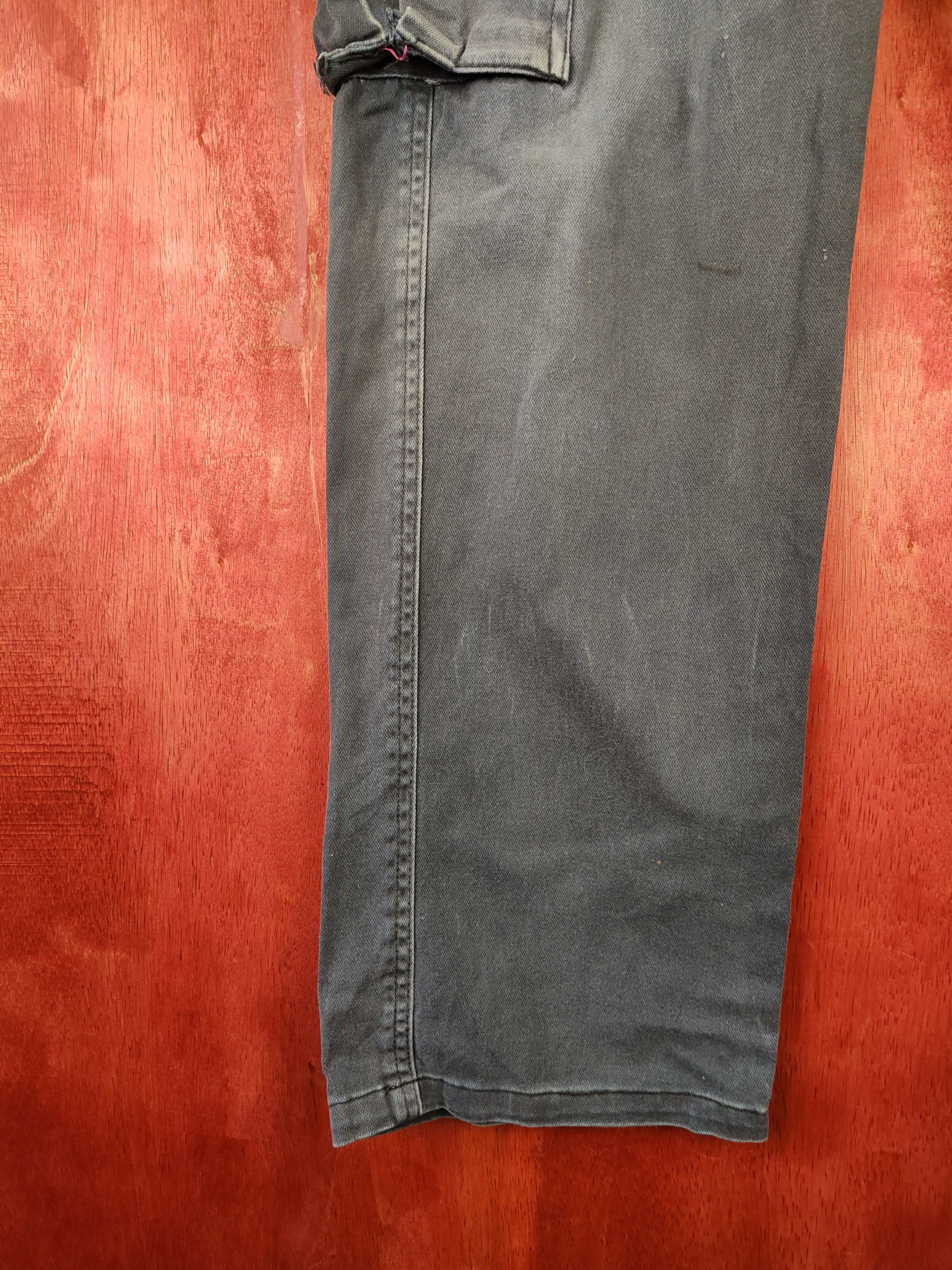 Global Work × Japanese Brand Global Work Dark faded Blue Multi Pocket Cargo Pants #S452 Size US 32 / EU 48 - 4 Thumbnail