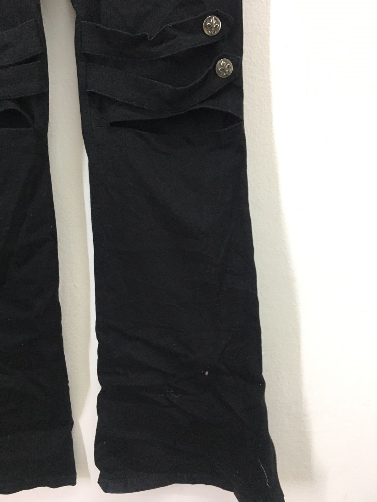 Japanese Brand black peace now for men. flare pants Size US 29 - 5 Thumbnail
