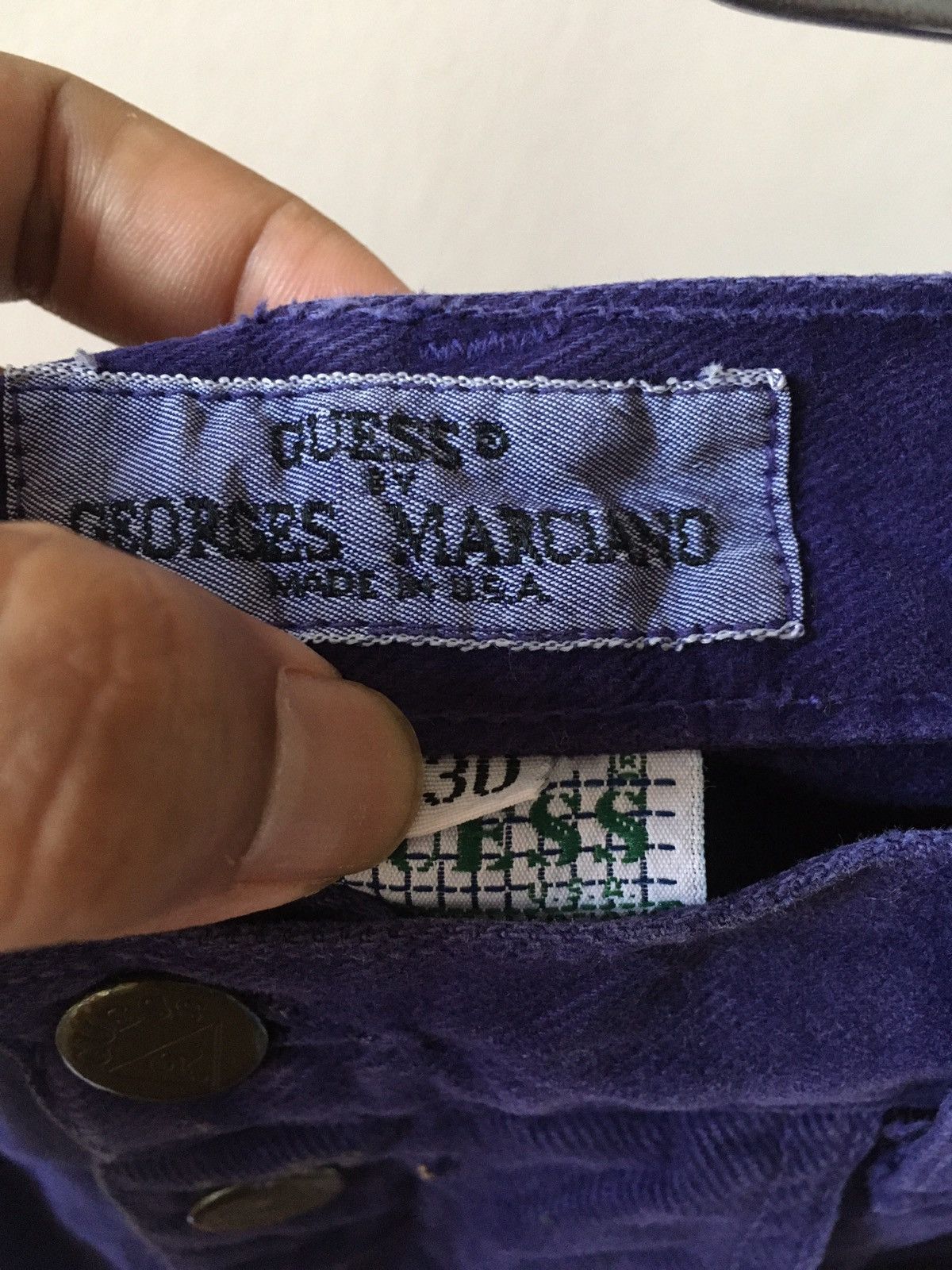Vintage vintage guess george marciano indigo dye Size US 30 / EU 46 - 3 Thumbnail