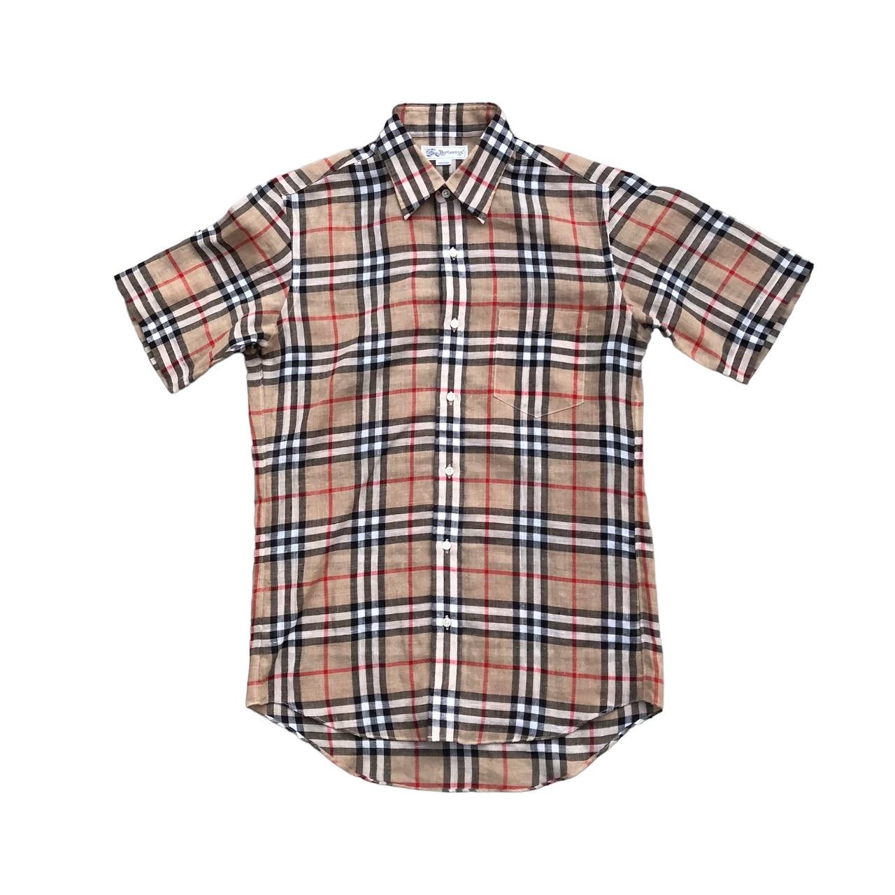 Burberry × Vintage VINTAGE BURBERRY NOVA CHECKED POLYESTER BUTTON UP SHIRT Size US M / EU 48-50 / 2 - 1 Thumbnail