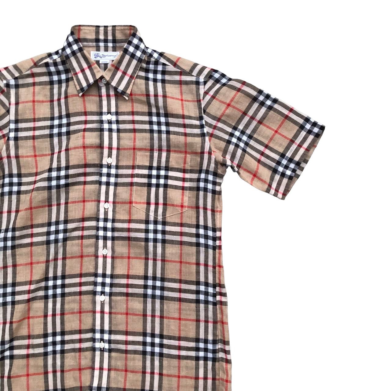 Burberry × Vintage VINTAGE BURBERRY NOVA CHECKED POLYESTER BUTTON UP SHIRT Size US M / EU 48-50 / 2 - 4 Thumbnail