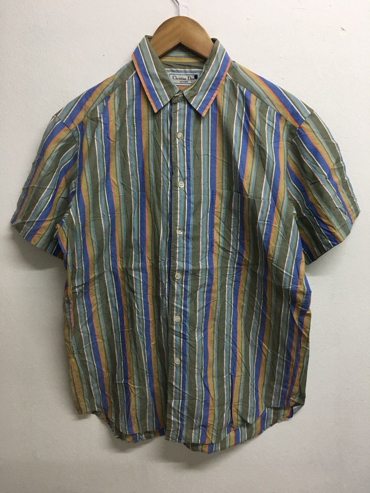 vintage multi colour stripe shirt