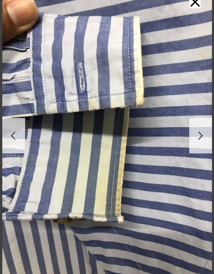 Vintage vintage super rare stripe blue design Size US S / EU 44-46 / 1 - 5 Thumbnail