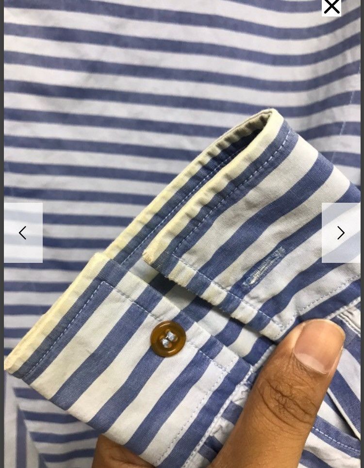 Vintage vintage super rare stripe blue design Size US S / EU 44-46 / 1 - 6 Thumbnail