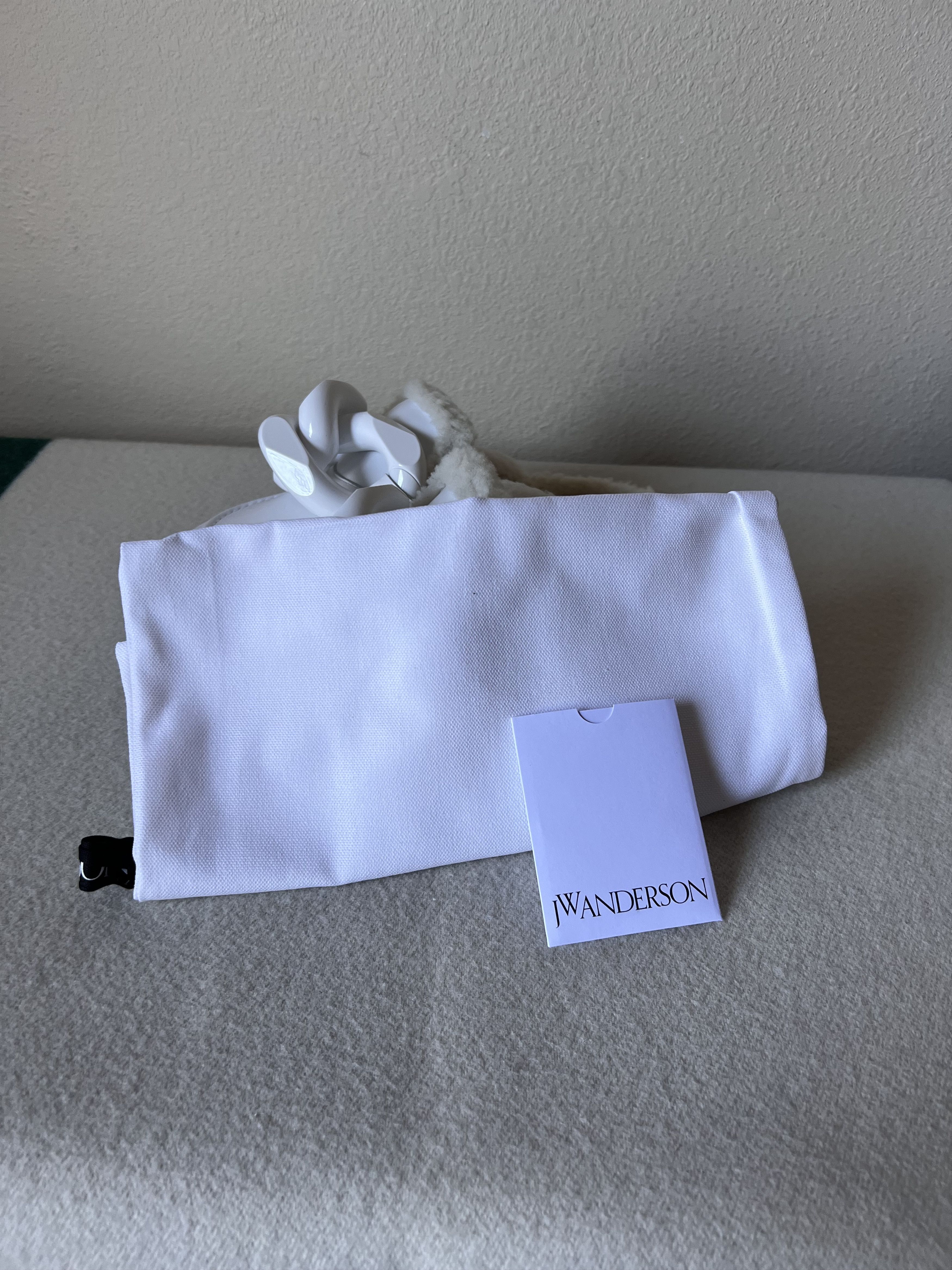 JW Anderson J.W. Anderson Shearling Chain Loafer in White Size US 8 / EU 41 - 6 Thumbnail