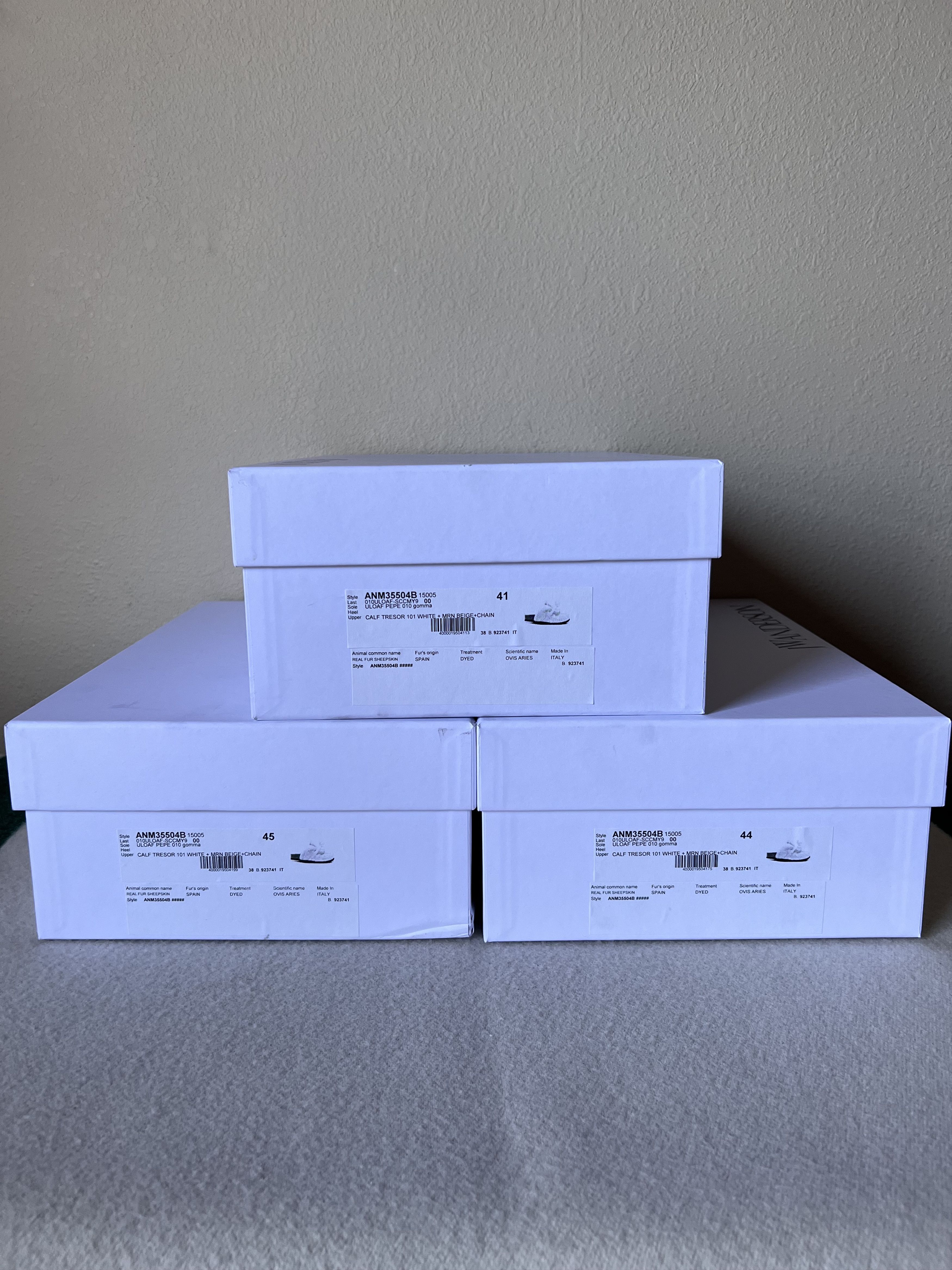 JW Anderson J.W. Anderson Shearling Chain Loafer in White Size US 8 / EU 41 - 7 Thumbnail