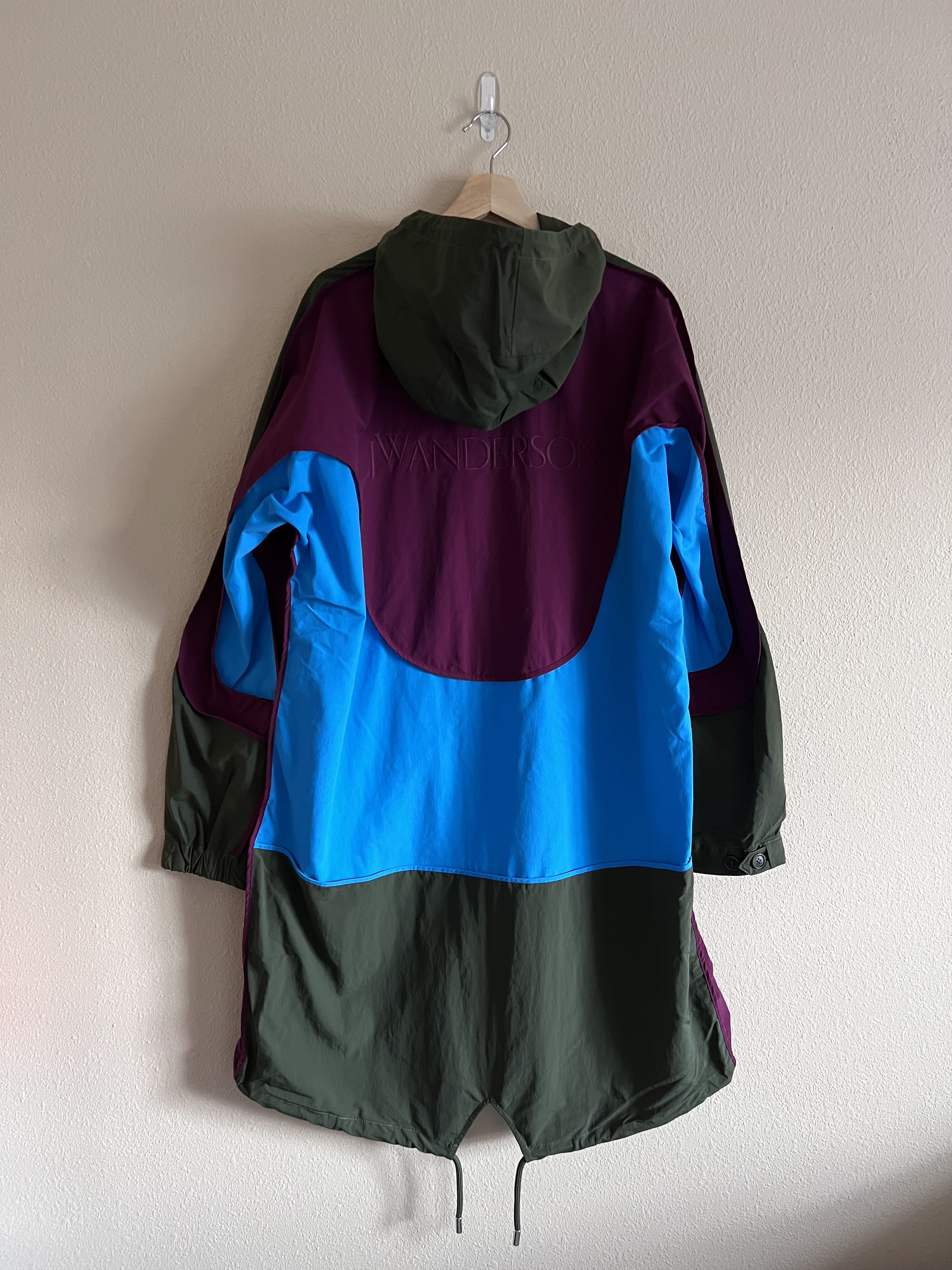 JW Anderson J.W. Anderson Long Color Black Parka in Bottle Green Size US XL / EU 56 / 4 - 6 Thumbnail