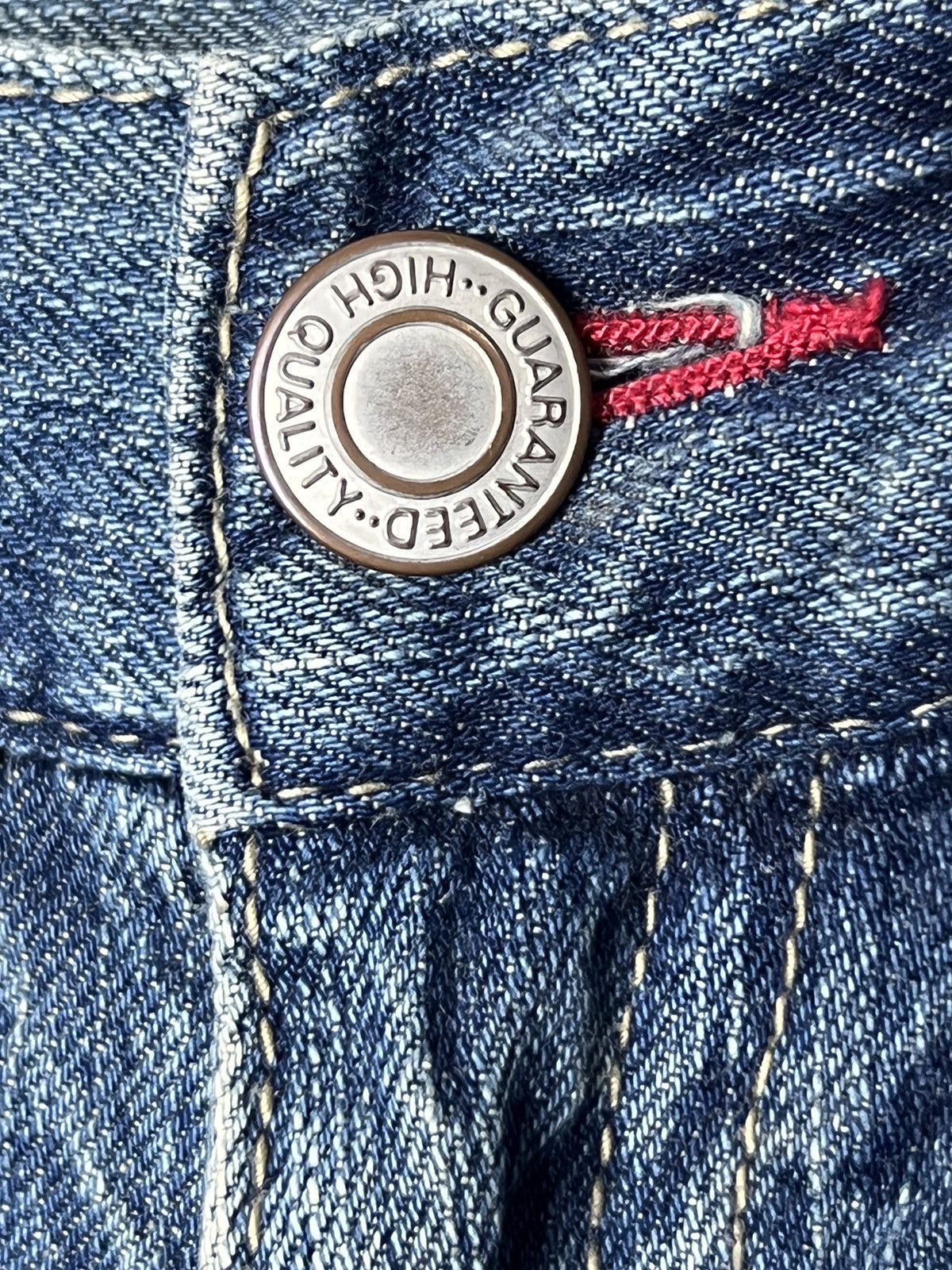 Japanese Brand × Vintage Double Waist Heart of Gold 1968 Distressed Denim Size US 32 / EU 48 - 13 Thumbnail