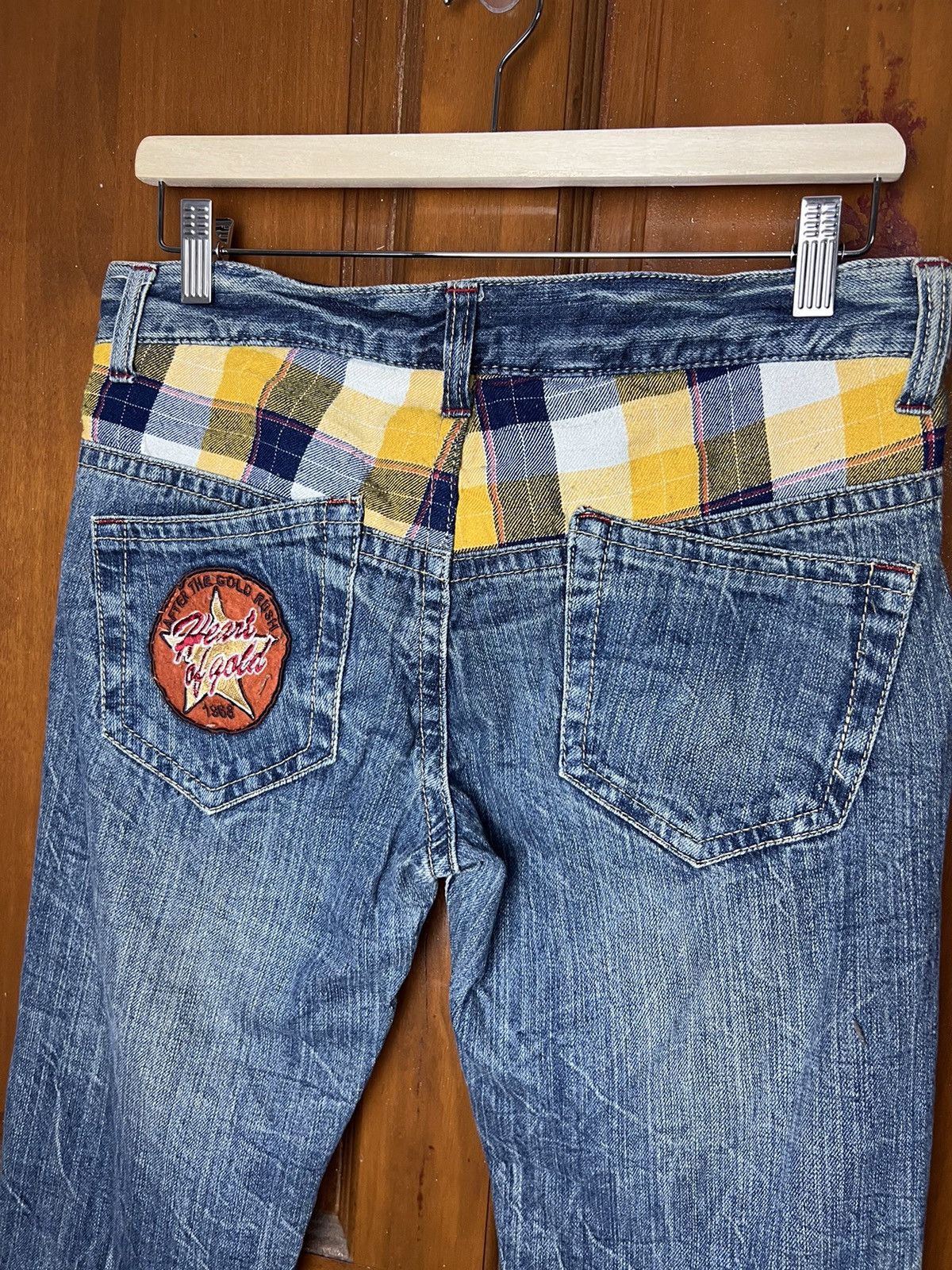 Japanese Brand × Vintage Double Waist Heart of Gold 1968 Distressed Denim Size US 32 / EU 48 - 9 Thumbnail