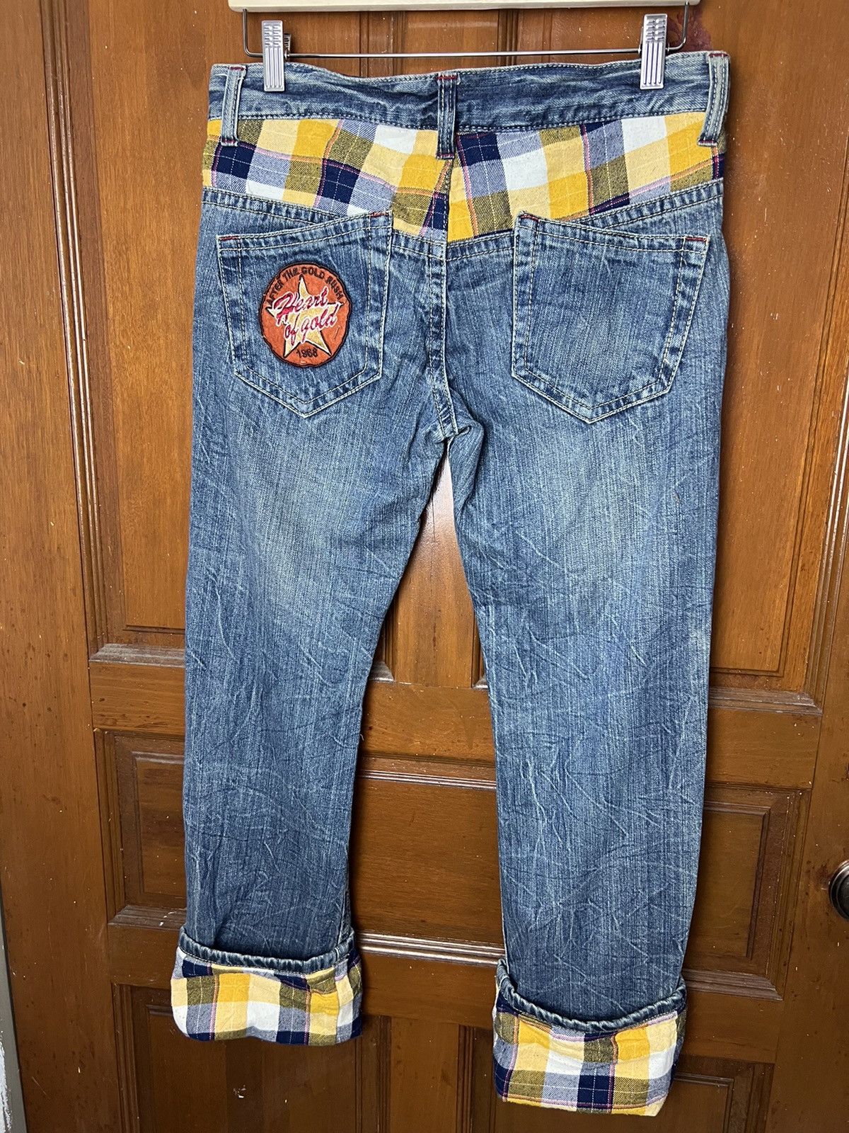 Japanese Brand × Vintage Double Waist Heart of Gold 1968 Distressed Denim Size US 32 / EU 48 - 1 Thumbnail