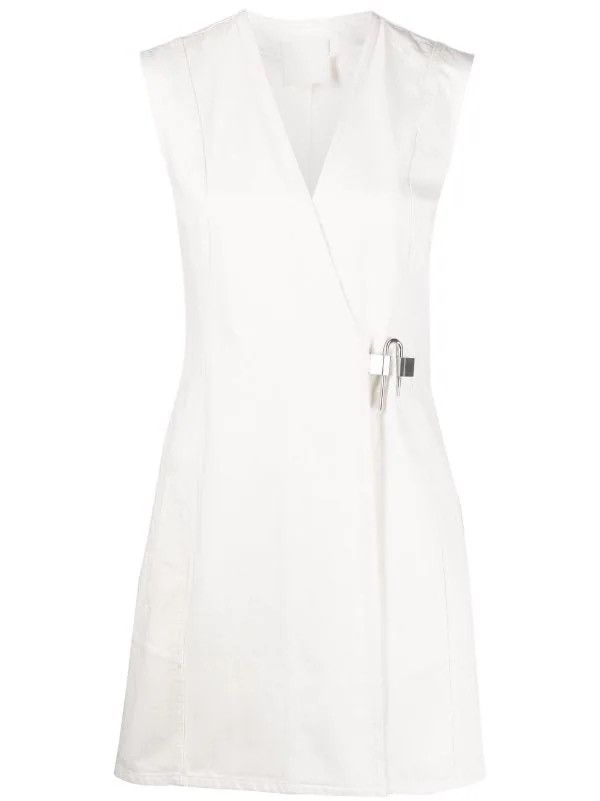 🔥$2.5K VALUE🔥 4G padlock denim mini wrap dress