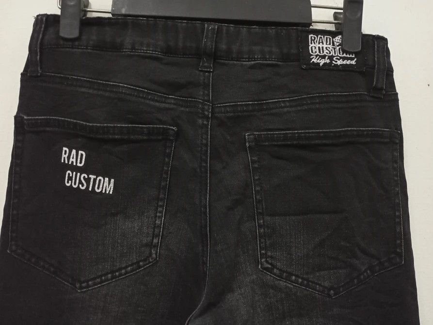 Japanese Brand Rad Custom Rock Printed Jeans Size US 29 - 8 Thumbnail