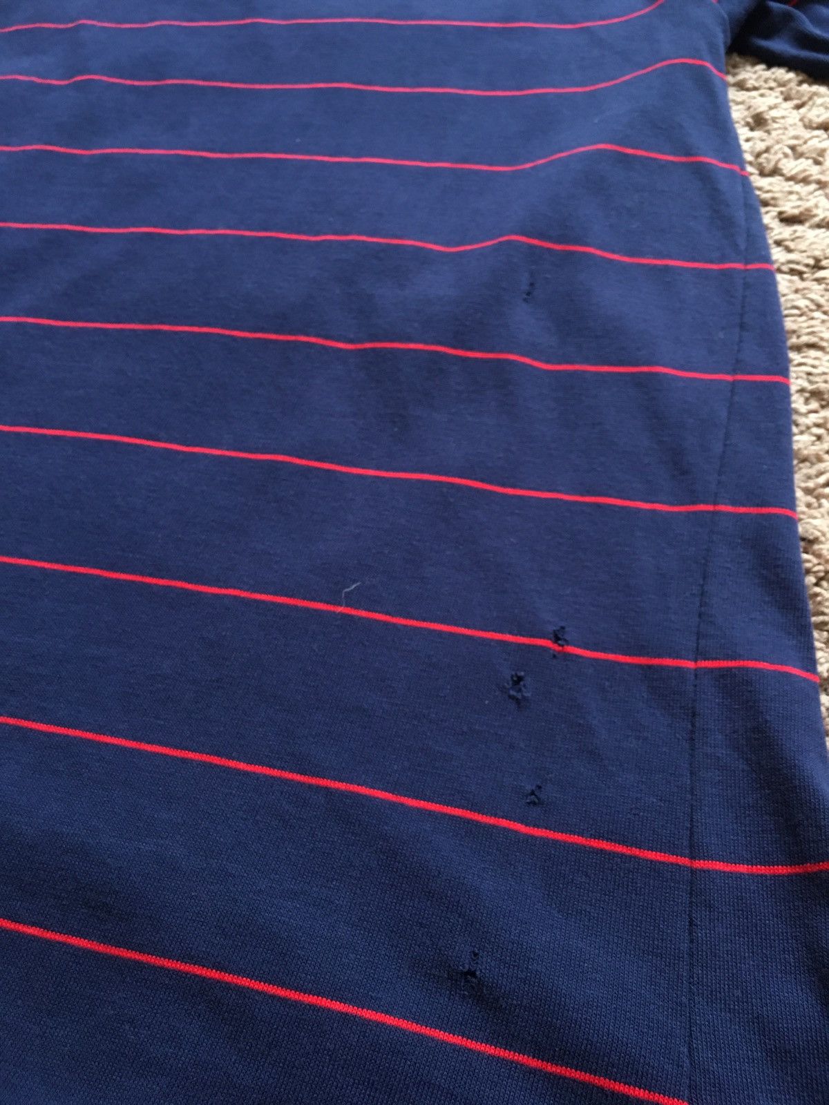 Champion vintage champian blue bar tag ; harvard blue stripe Size US L / EU 52-54 / 3 - 7 Thumbnail