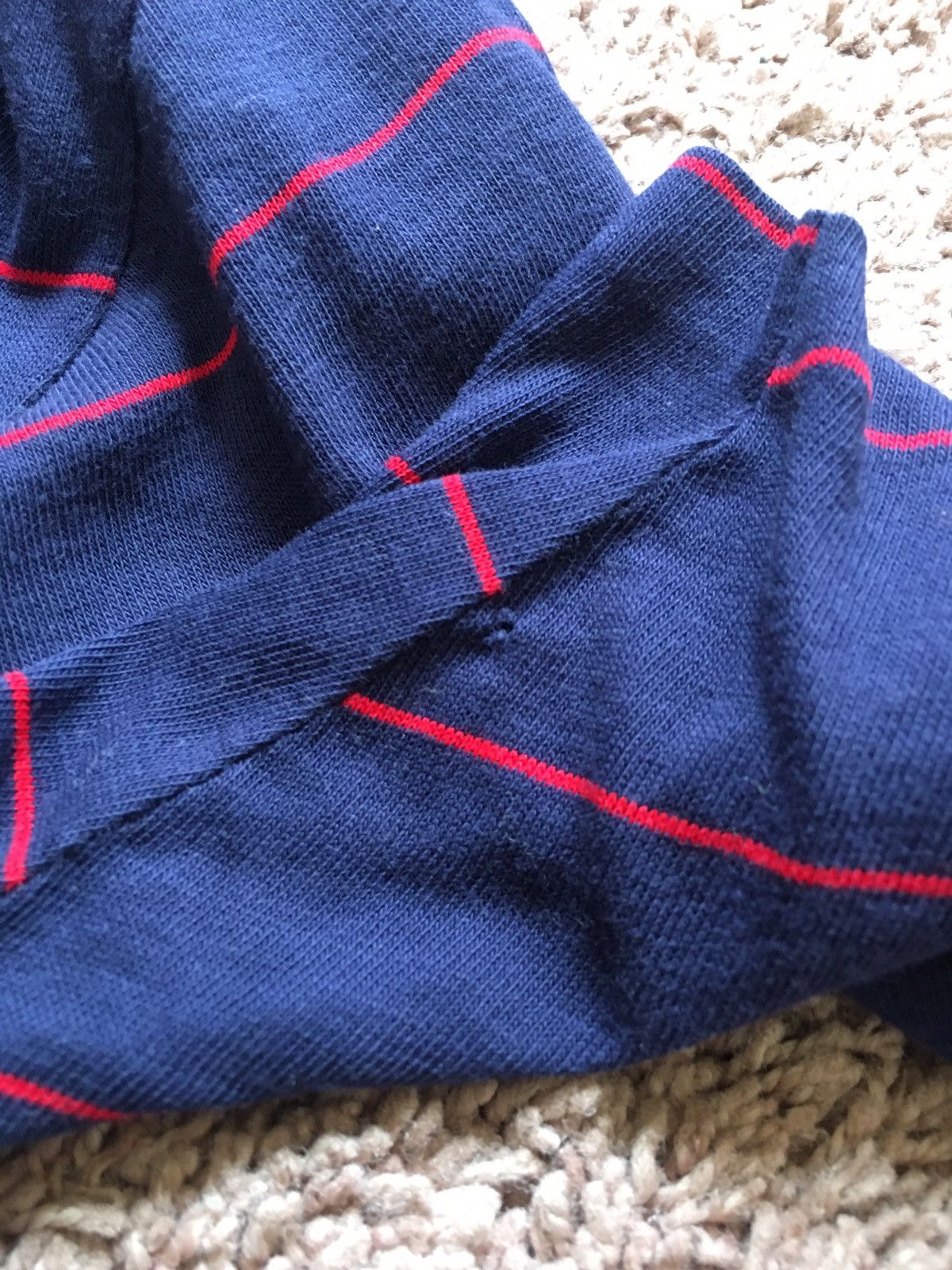 Champion vintage champian blue bar tag ; harvard blue stripe Size US L / EU 52-54 / 3 - 5 Thumbnail