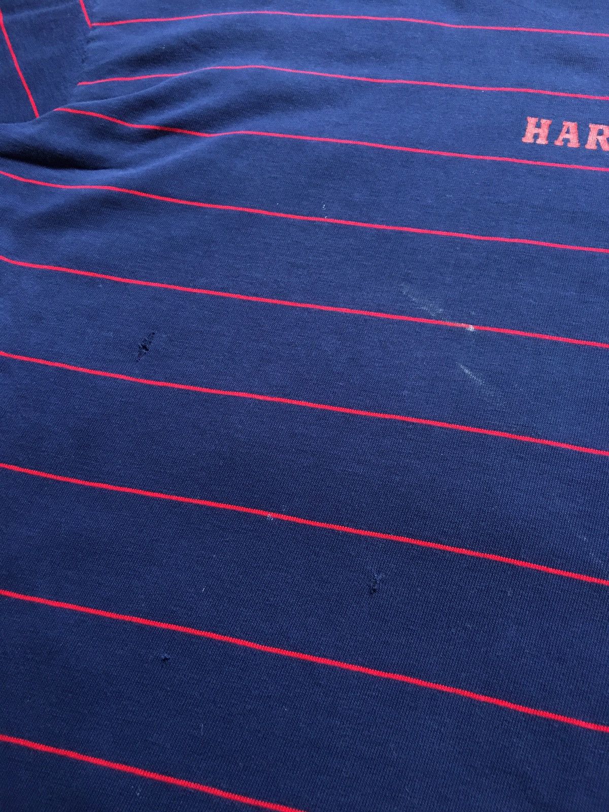 Champion vintage champian blue bar tag ; harvard blue stripe Size US L / EU 52-54 / 3 - 4 Thumbnail