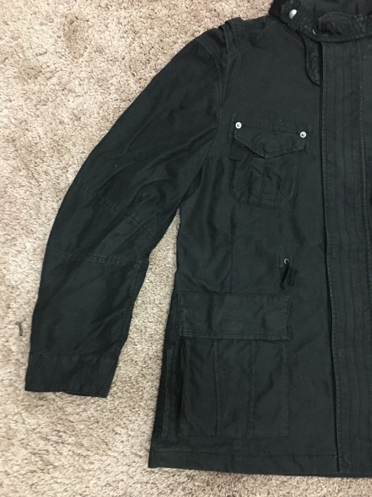 Japanese Brand black cotton jacket Size US L / EU 52-54 / 3 - 3 Thumbnail
