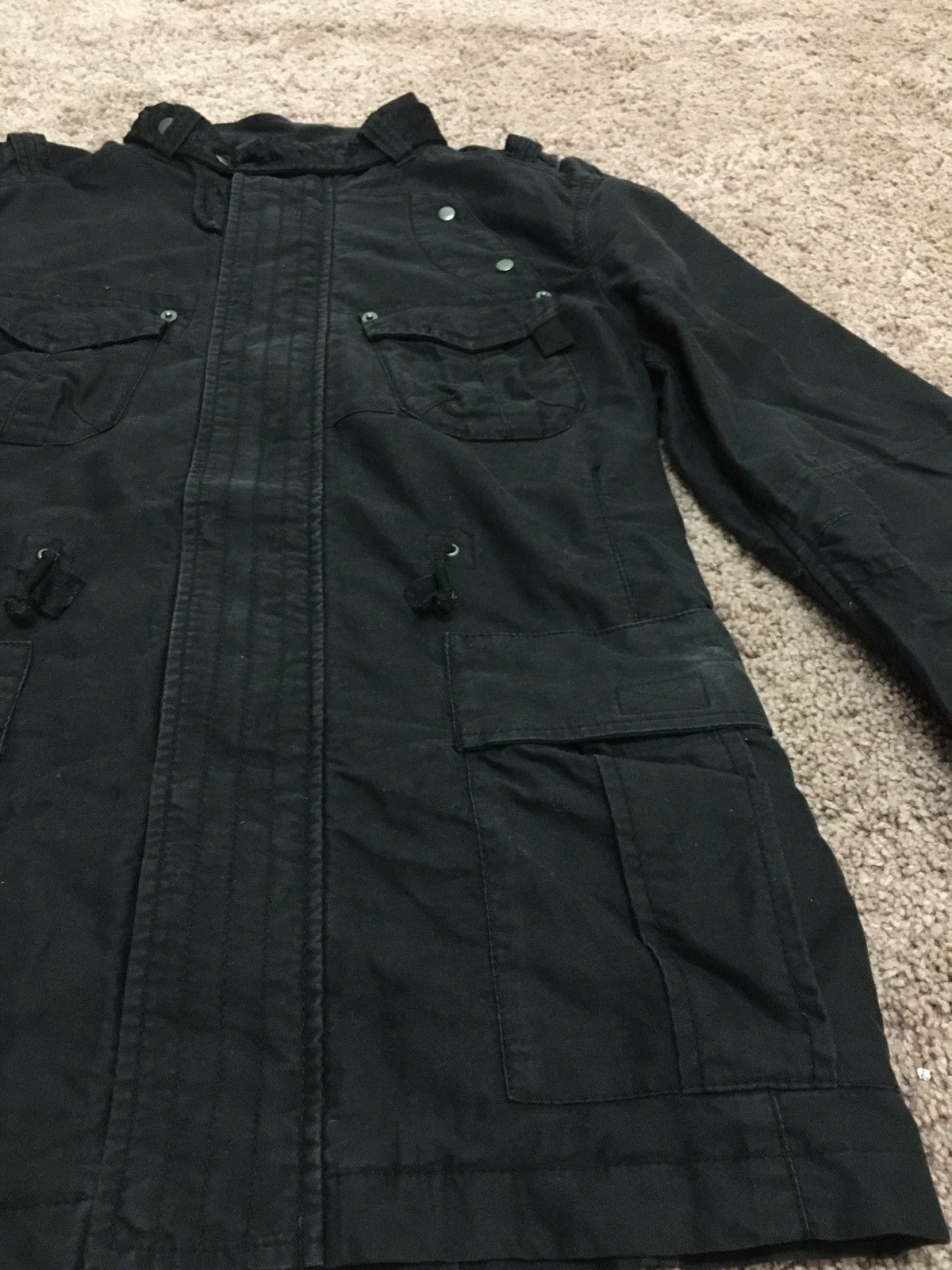 Japanese Brand black cotton jacket Size US L / EU 52-54 / 3 - 4 Thumbnail