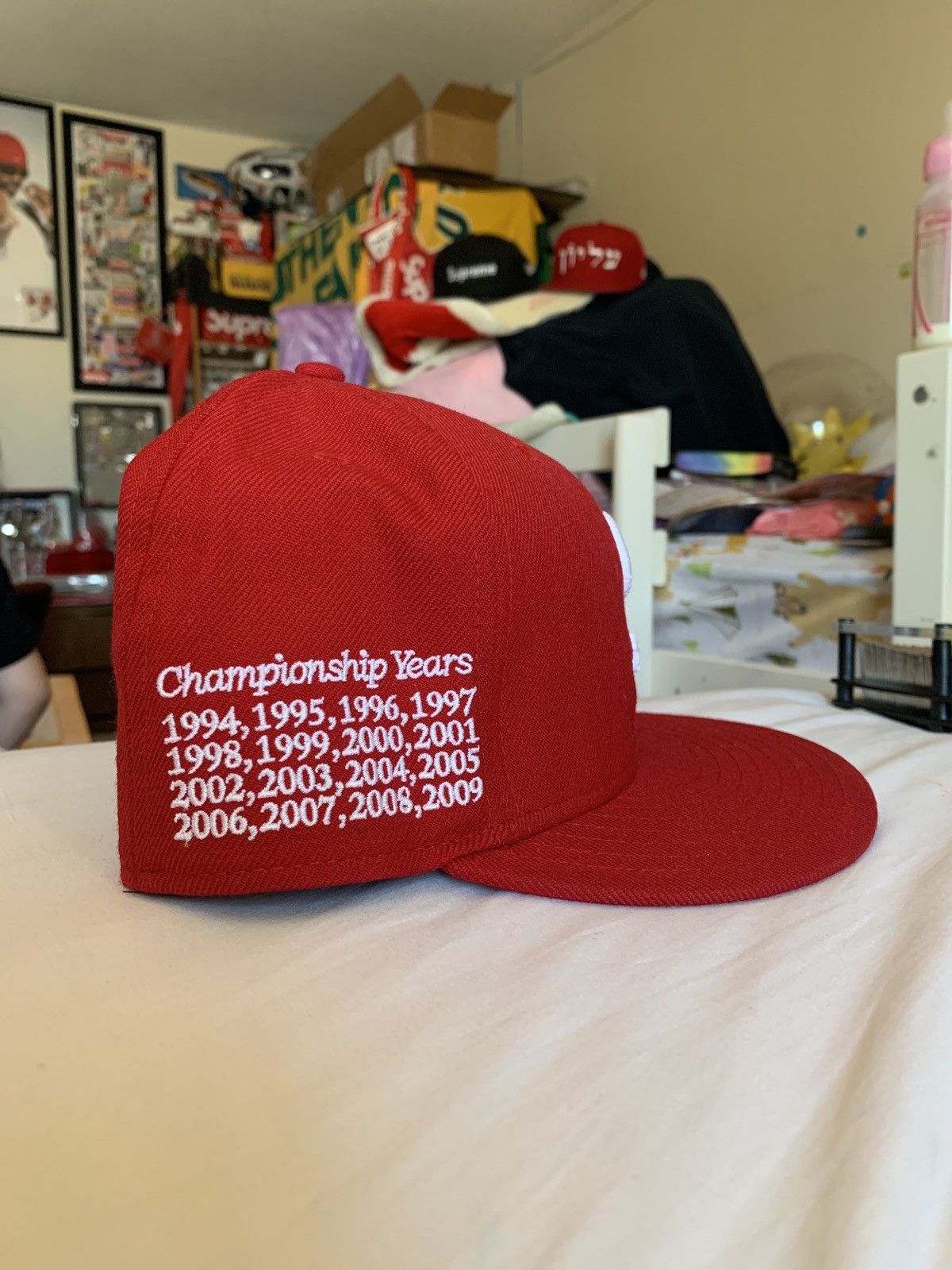 New Era × Supreme Supreme 2009 Championship 7 on sale 1/2 red