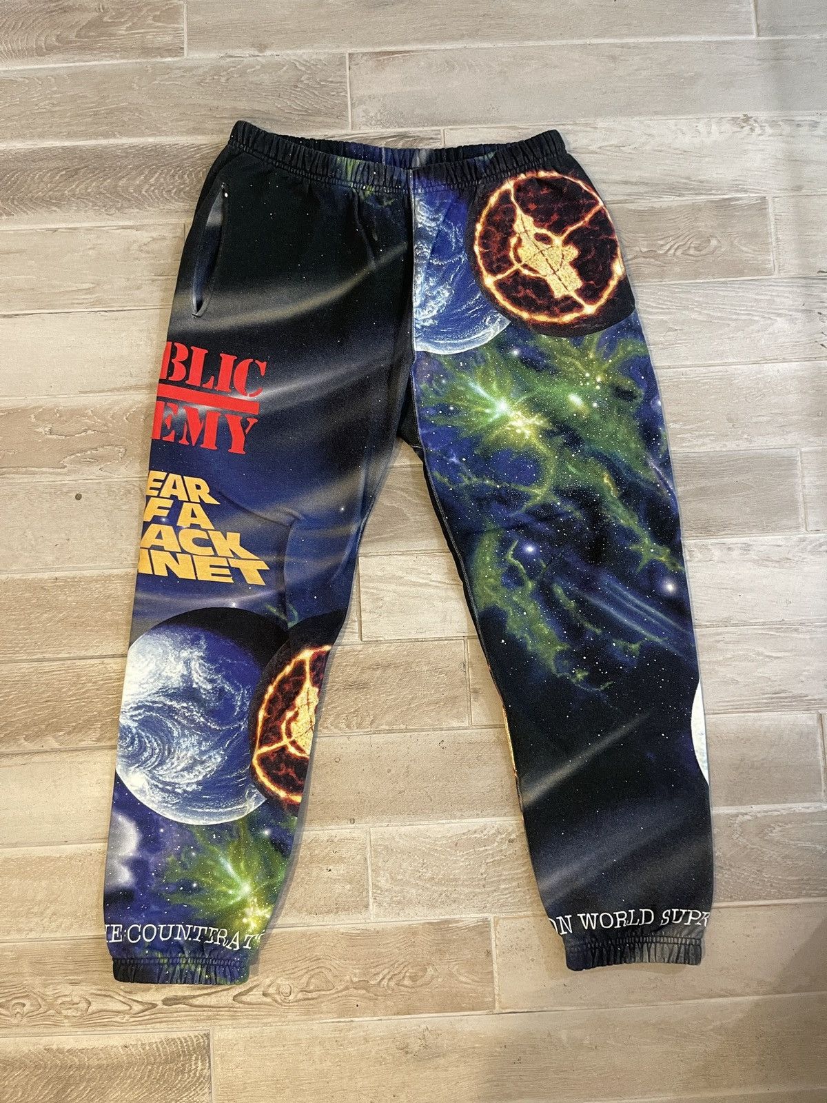 Image of Supreme x Undercover X Public Enemy Sweatpants in Blue, Men's (Size 31)