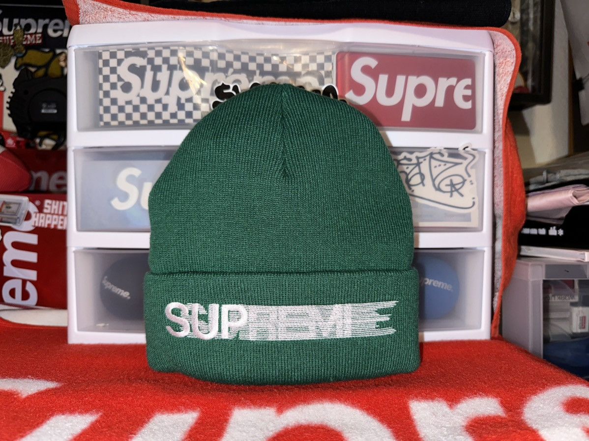 Supreme Supreme Motion Logo Beanie SS20 Green 2020 DS Brand New Box ...