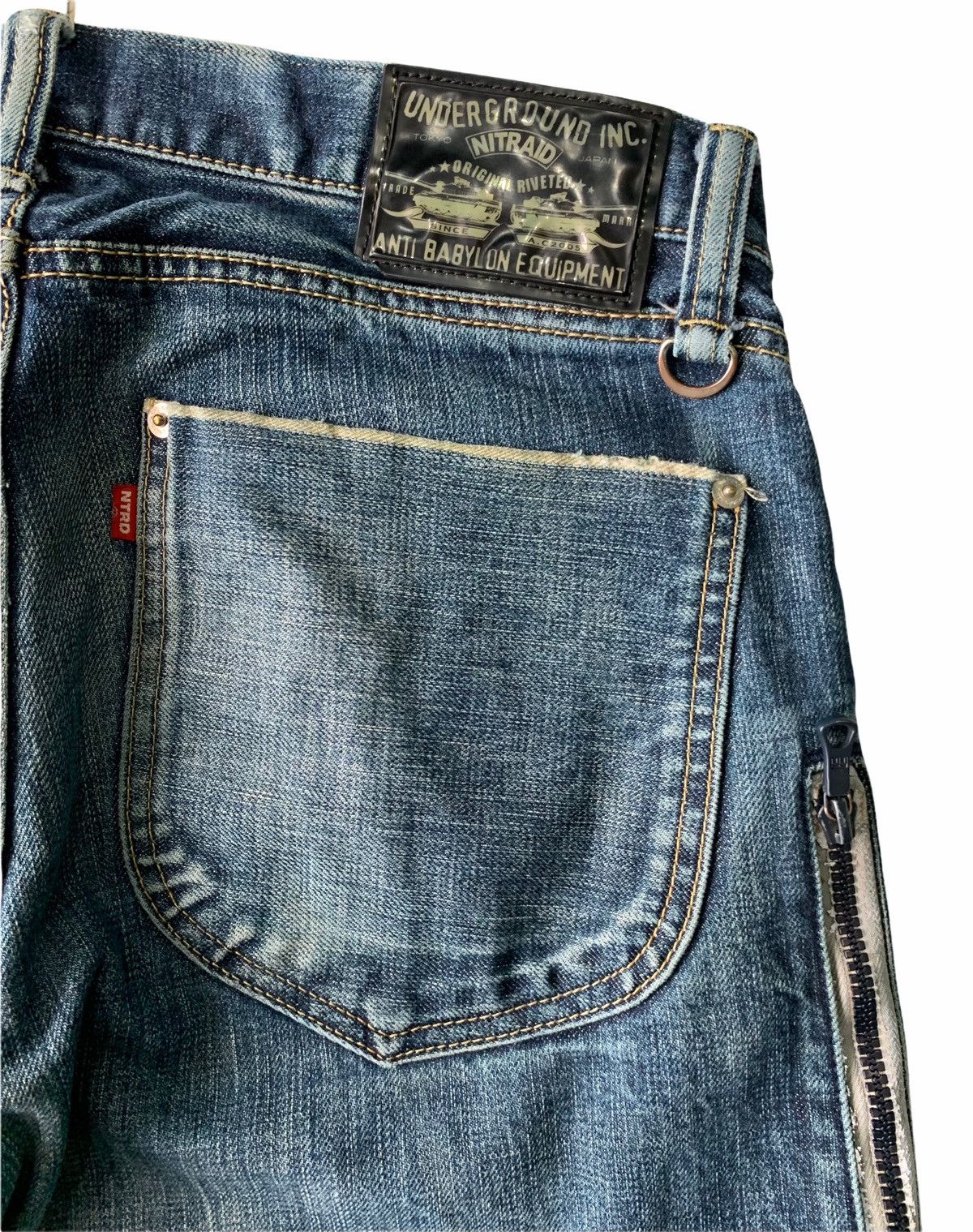Japanese Brand Japanese Brand Nitraid Selvedge Jeans Anti Babylon Equiment Size US 32 / EU 48 - 13 Thumbnail