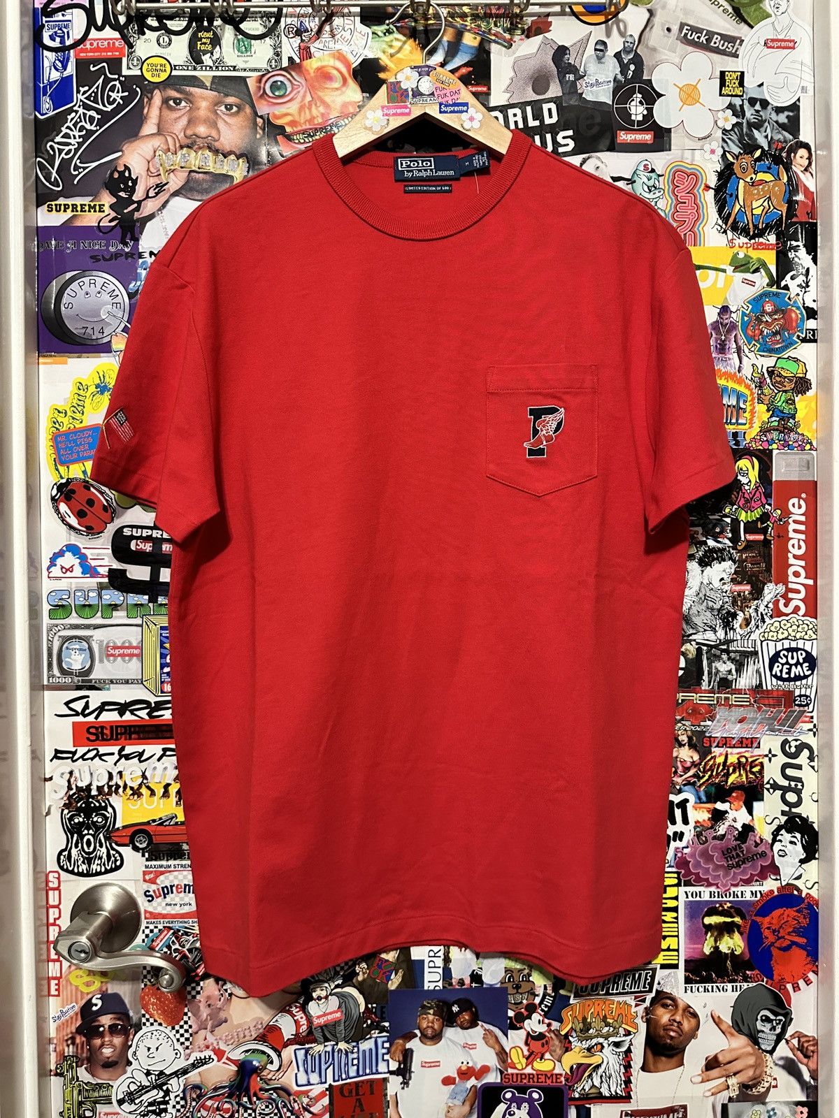USA Olympics NEW Polo Ralph Lauren Tokyo Olympics P Wing Pocket Tee Red M Size US M / EU 48-50 / 2 - 1 Thumbnail