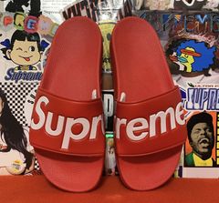 Supreme Slides Sandals Slippers Flip Flop Black Size 9 Brand New SS14  Authentic