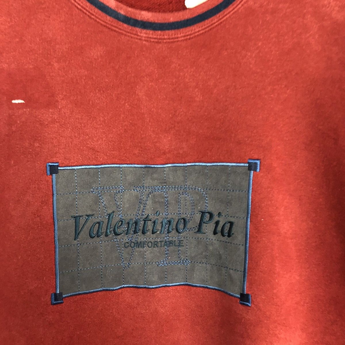 Japanese Brand Valentino Pia Red vintage Sweatshirt #037B Size US L / EU 52-54 / 3 - 10 Thumbnail