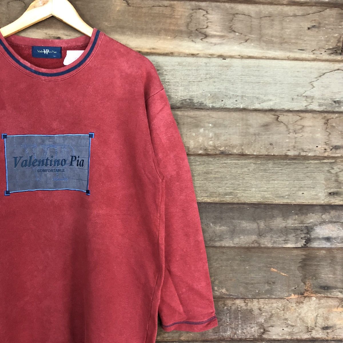 Japanese Brand Valentino Pia Red vintage Sweatshirt #037B Size US L / EU 52-54 / 3 - 5 Thumbnail