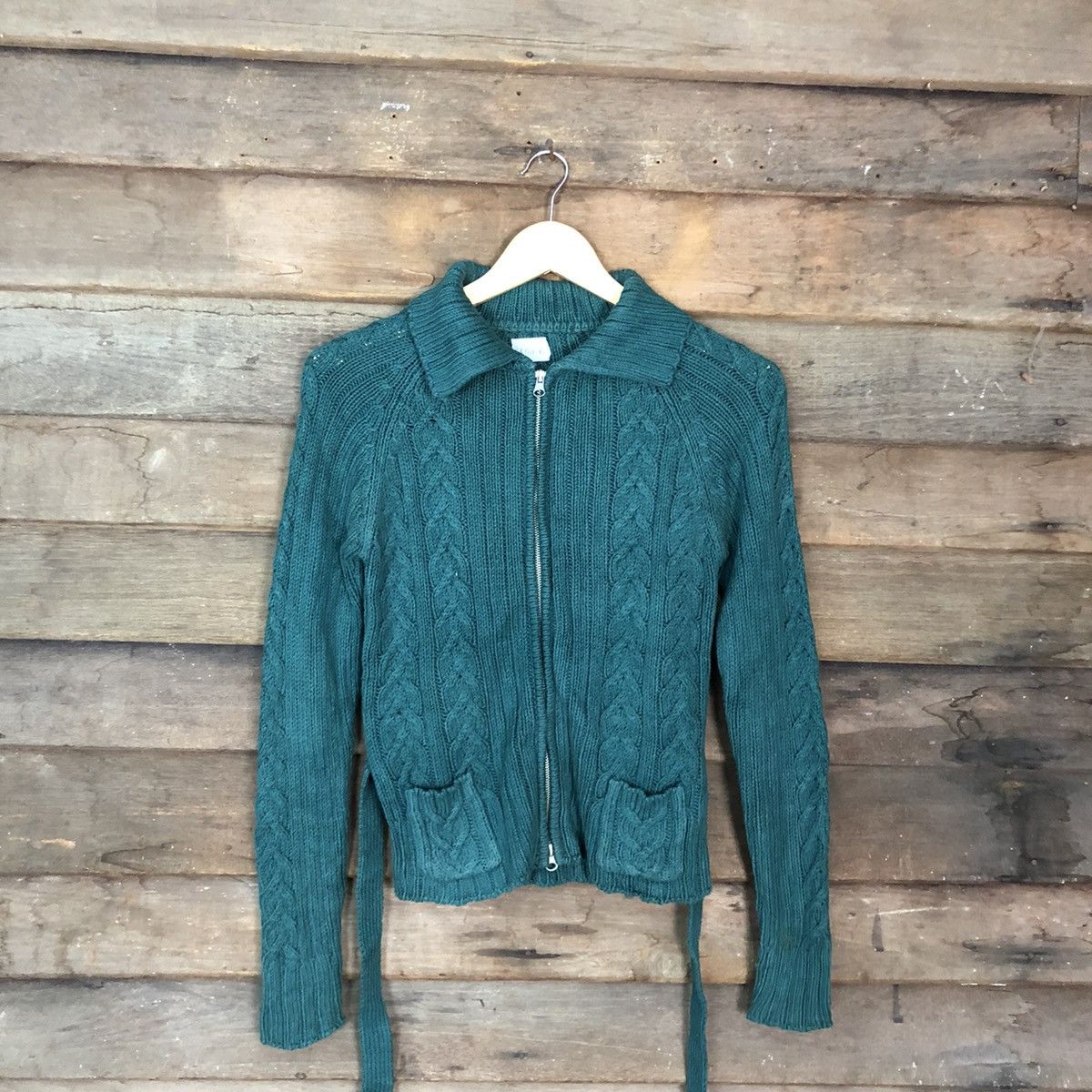 Homespun Knitwear × Japanese Brand Japan Green Shag Shaggy Knitwear cardigan#156B Size US XS / EU 42 / 0 - 3 Thumbnail