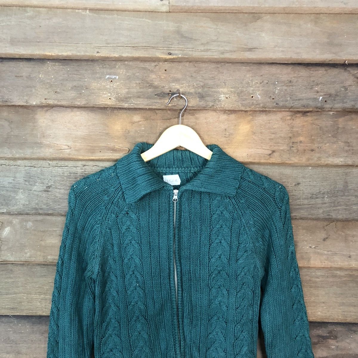 Homespun Knitwear × Japanese Brand Japan Green Shag Shaggy Knitwear cardigan#156B Size US XS / EU 42 / 0 - 2 Thumbnail