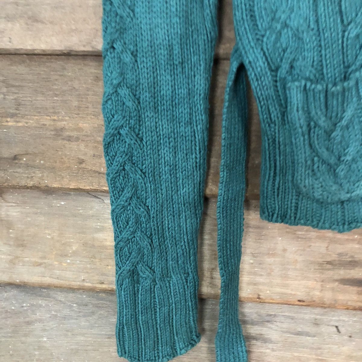 Homespun Knitwear × Japanese Brand Japan Green Shag Shaggy Knitwear cardigan#156B Size US XS / EU 42 / 0 - 6 Thumbnail
