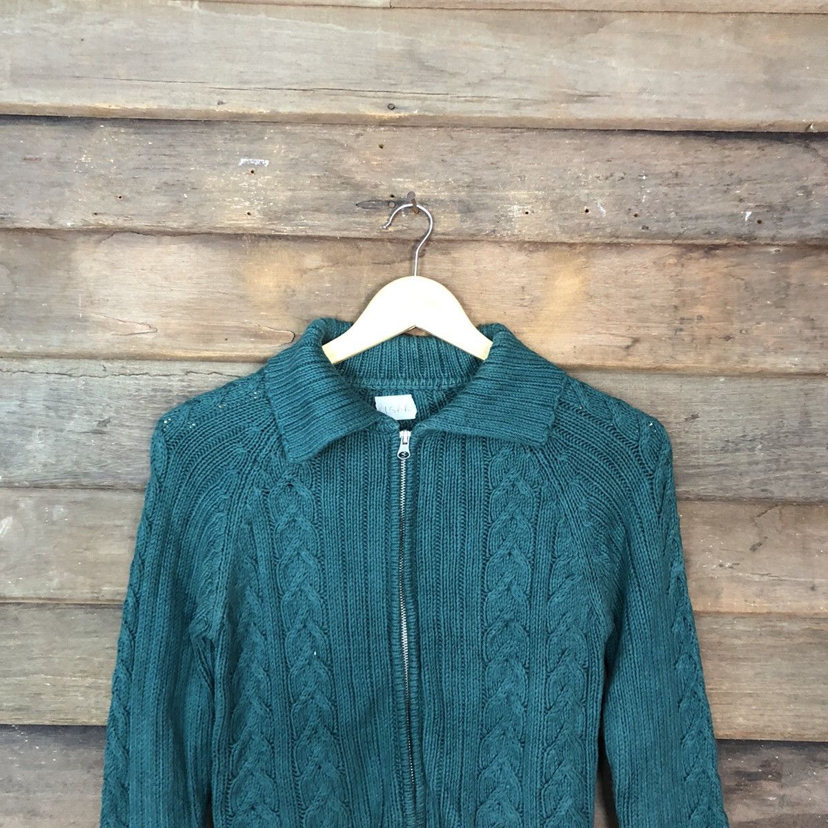 Homespun Knitwear × Japanese Brand Japan Green Shag Shaggy Knitwear cardigan#156B Size US XS / EU 42 / 0 - 9 Thumbnail