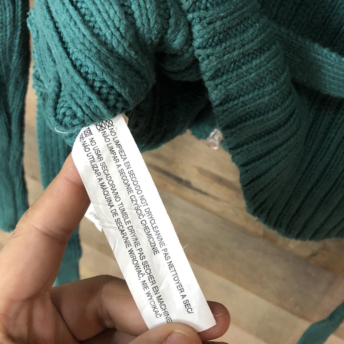Homespun Knitwear × Japanese Brand Japan Green Shag Shaggy Knitwear cardigan#156B Size US XS / EU 42 / 0 - 12 Thumbnail
