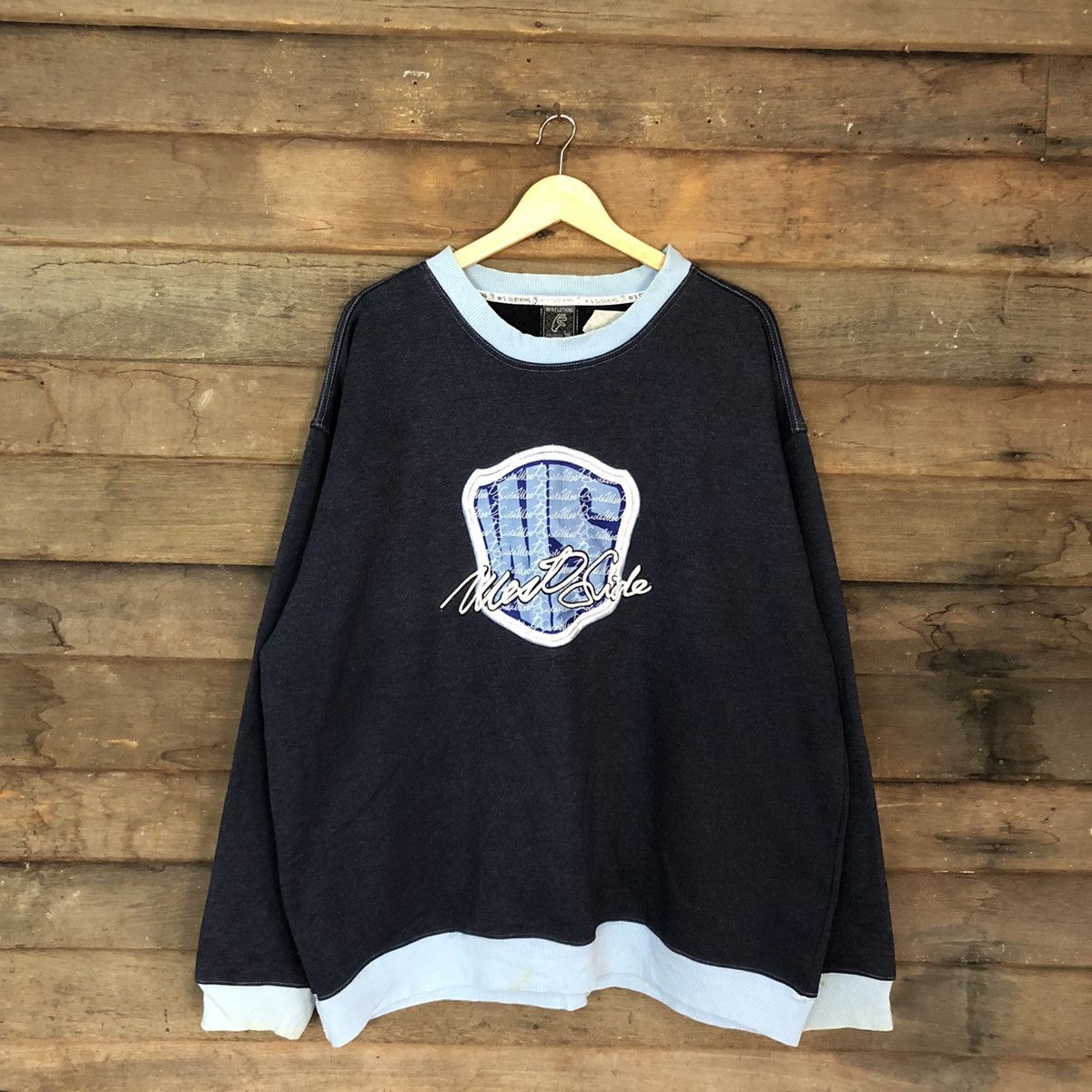 Japanese Brand Big Size Ws Clothing Dark Blue Sweatshirt #043B Size US XXL / EU 58 / 5 - 3 Thumbnail