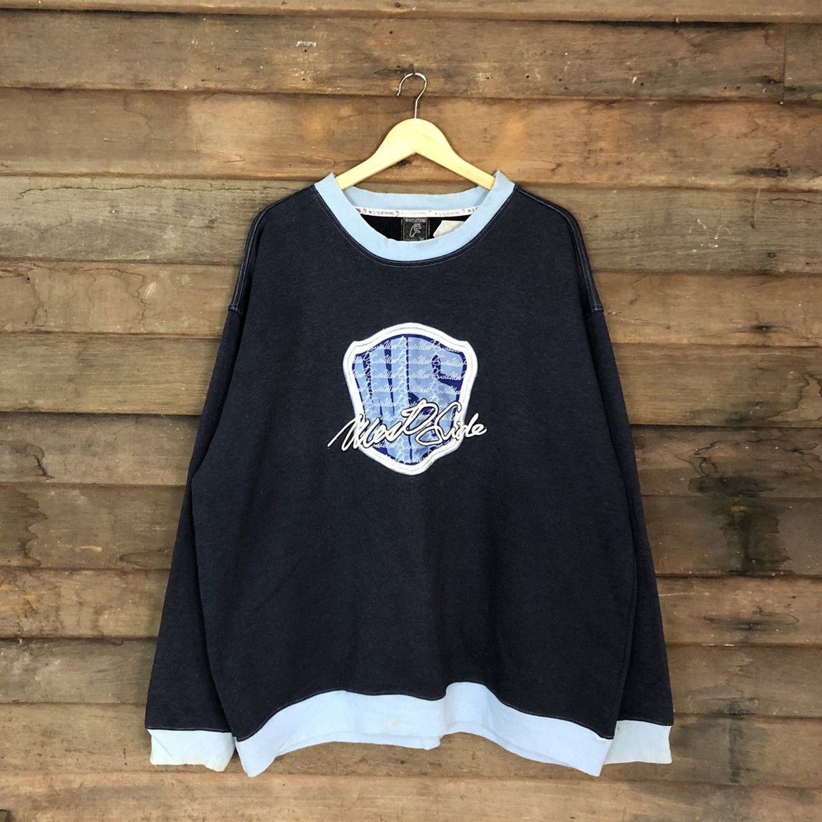 Japanese Brand Big Size Ws Clothing Dark Blue Sweatshirt #043B Size US XXL / EU 58 / 5 - 1 Thumbnail