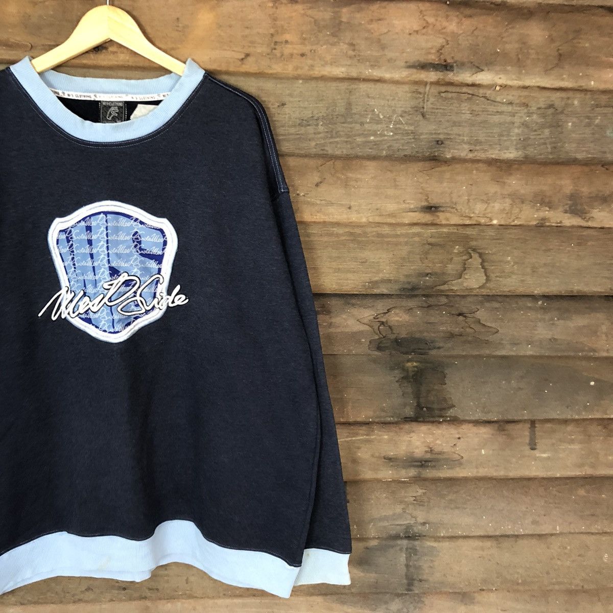 Japanese Brand Big Size Ws Clothing Dark Blue Sweatshirt #043B Size US XXL / EU 58 / 5 - 5 Thumbnail