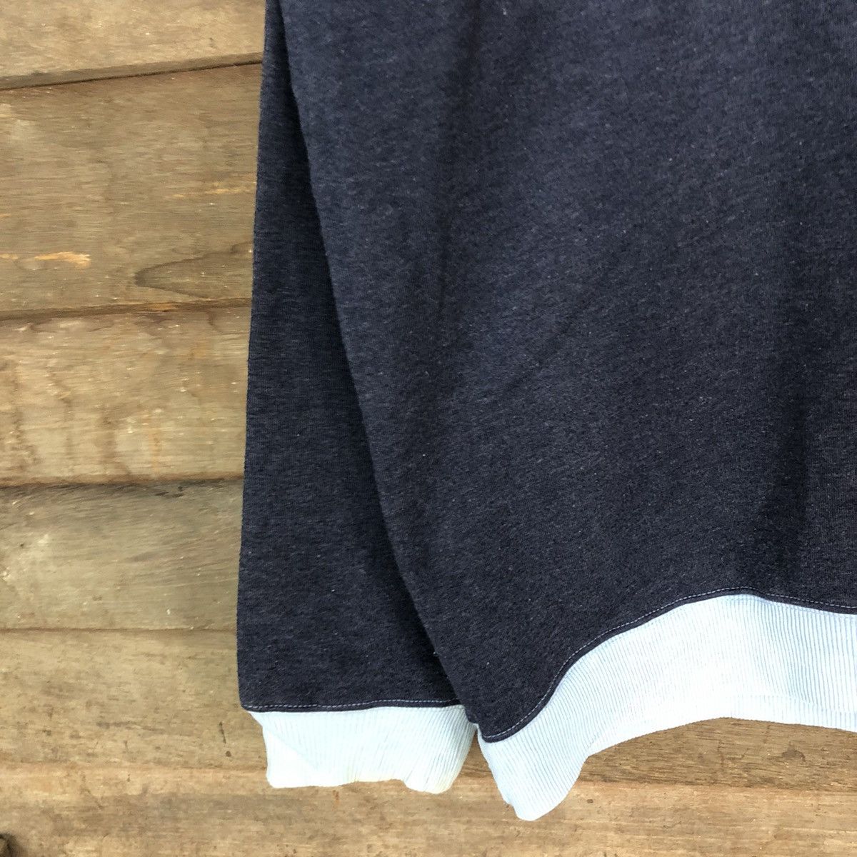 Japanese Brand Big Size Ws Clothing Dark Blue Sweatshirt #043B Size US XXL / EU 58 / 5 - 6 Thumbnail