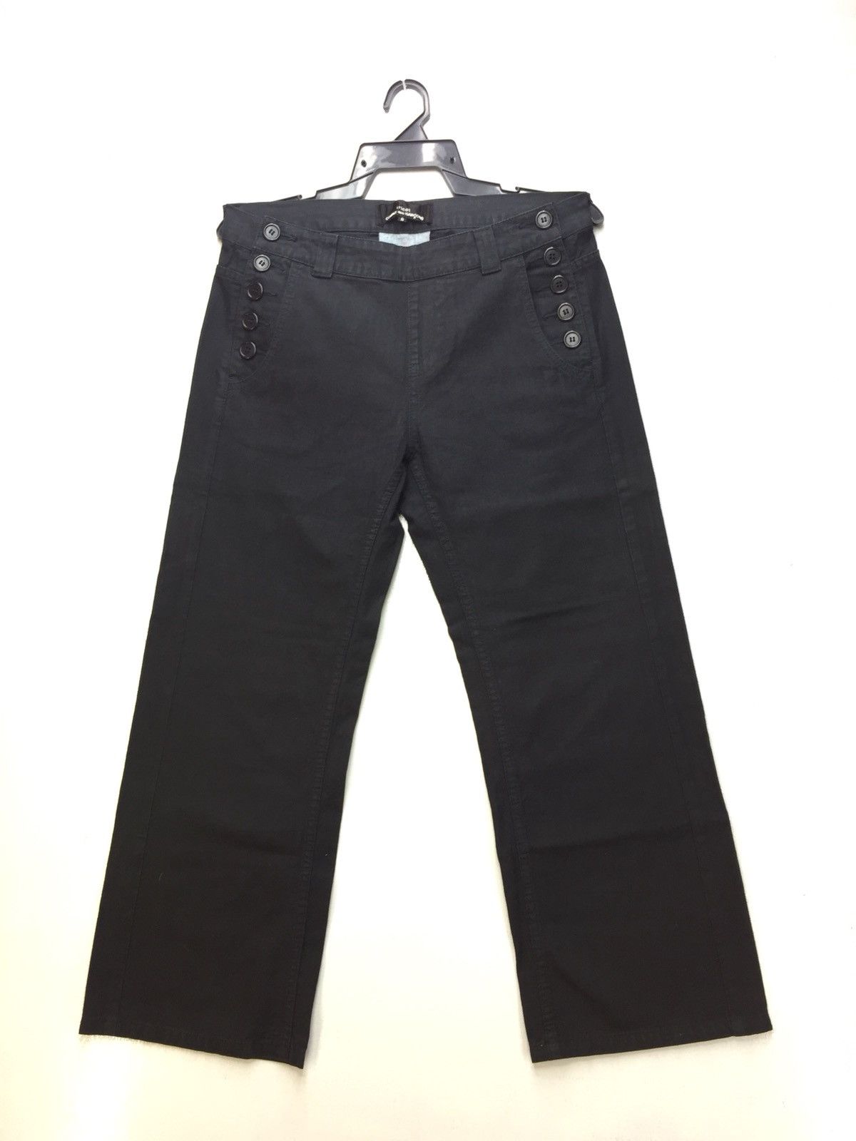 image of Tricot Comme Des Garcons Button Design Pant in Black, Men's (Size 32)