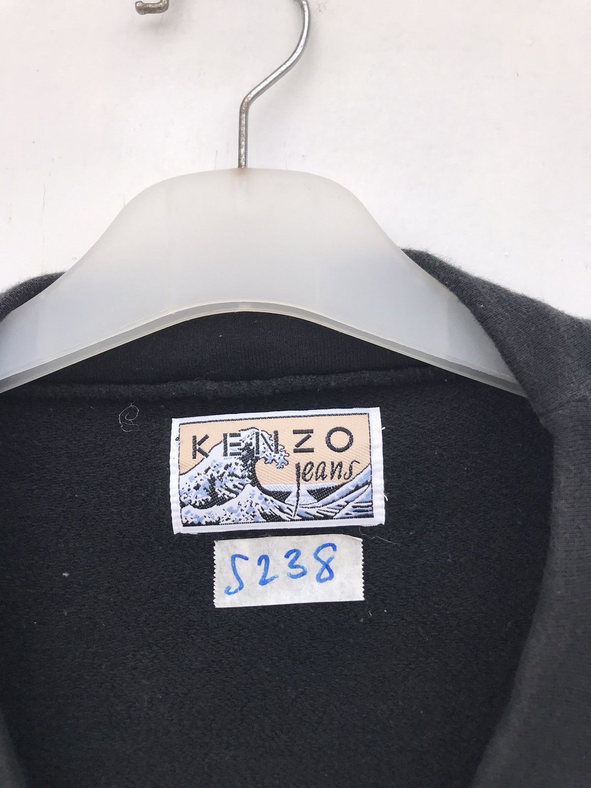 Kenzo Vintage Kenzo Jeans Spellout Back Logo Cardigan Sweatshirt Size US L / EU 52-54 / 3 - 3 Thumbnail