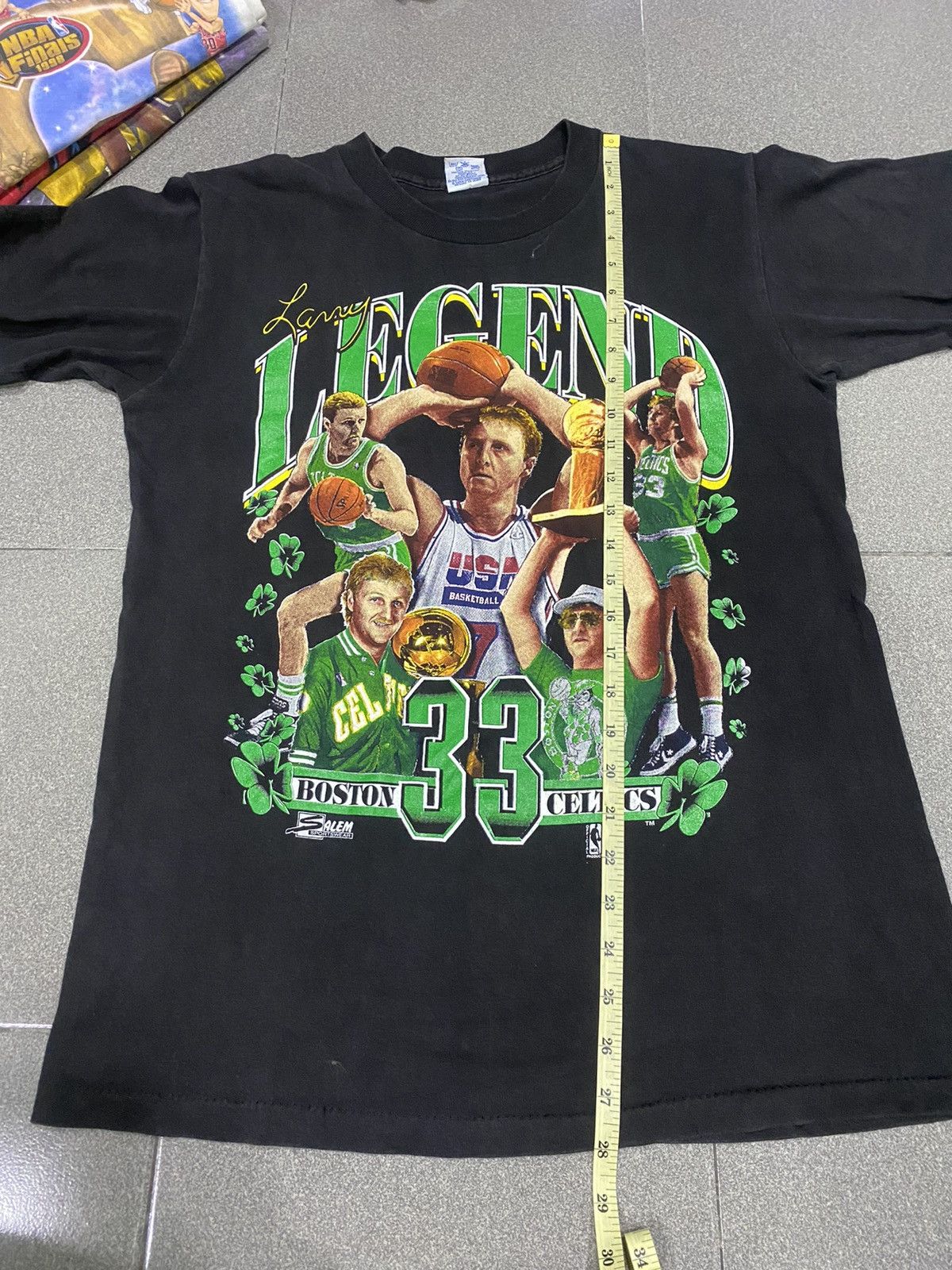 NBA Vintage RARE Larry Bird Legend NBA Boston Celtics Raptees Size US M / EU 48-50 / 2 - 10 Thumbnail