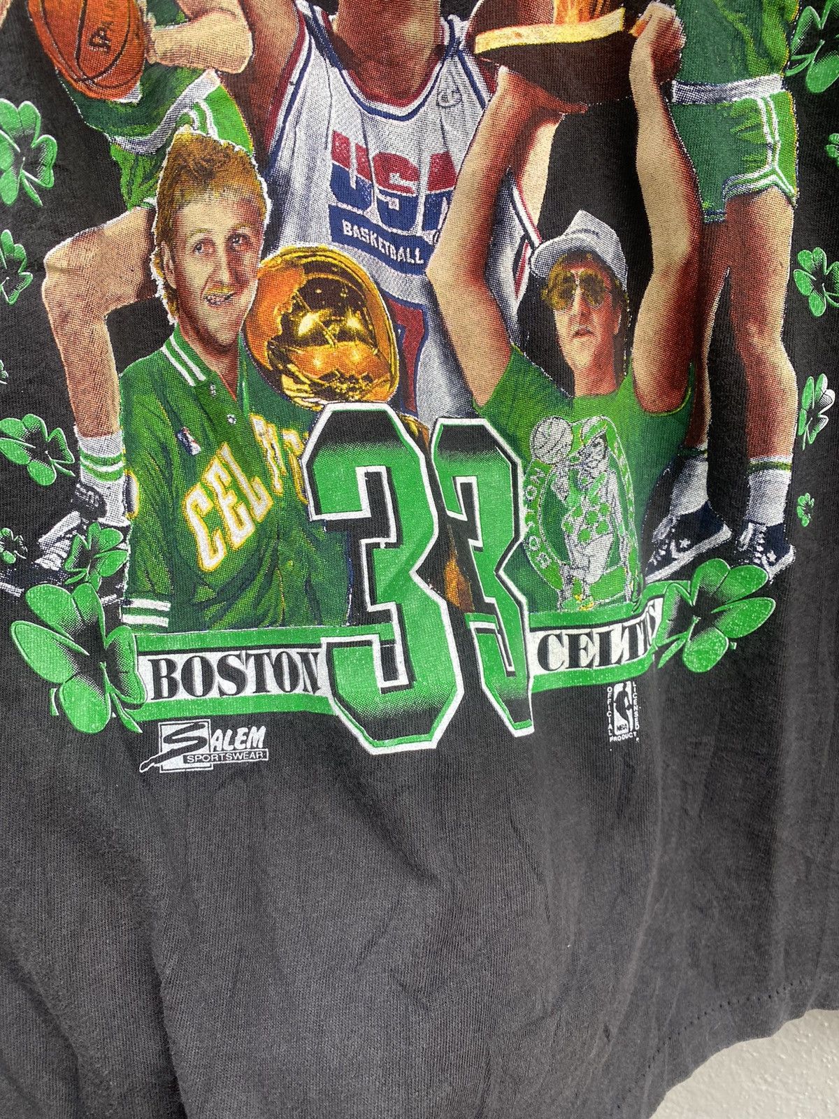 NBA Vintage RARE Larry Bird Legend NBA Boston Celtics Raptees Size US M / EU 48-50 / 2 - 6 Thumbnail