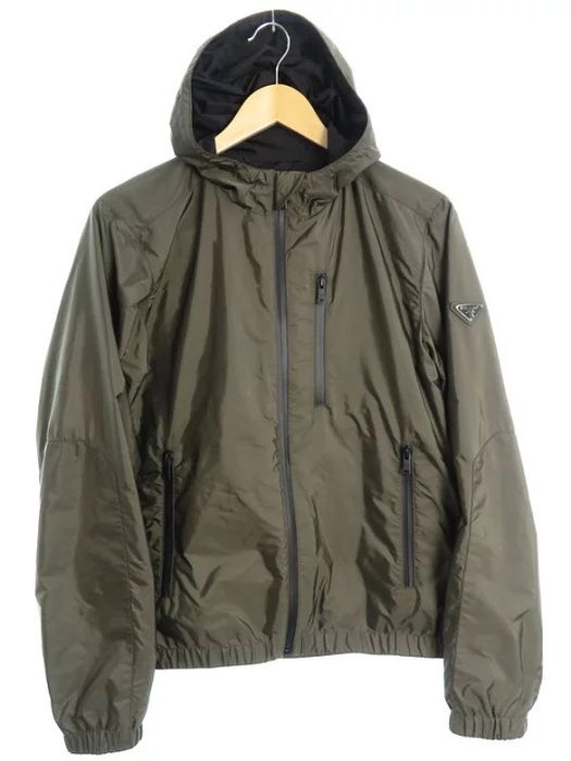 Prada PRADA Nylon hooded Windbreaker jacket | Grailed