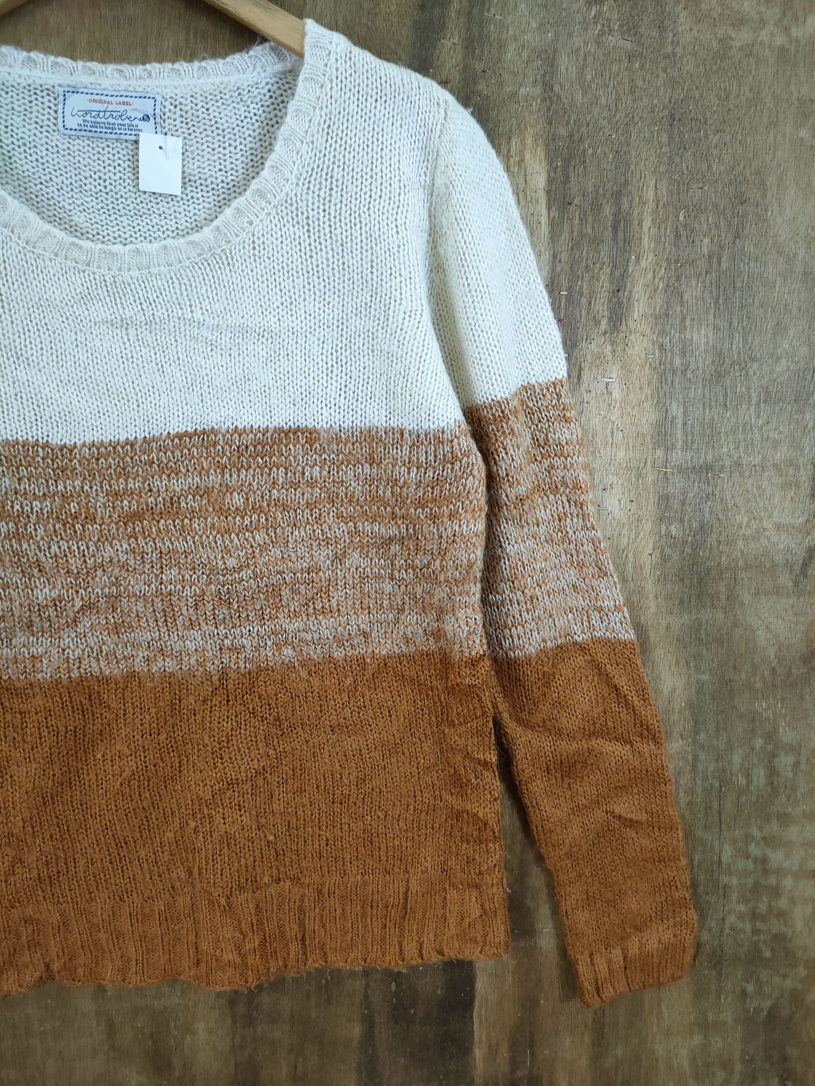 Homespun Knitwear D Word Troler stripe japan knitwear sweatshirt #46-974 Size US S / EU 44-46 / 1 - 3 Thumbnail